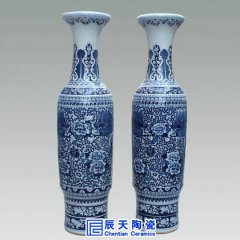 景德鎮(zhèn)落地大花瓶燒制工藝，多作陶瓷禮品用