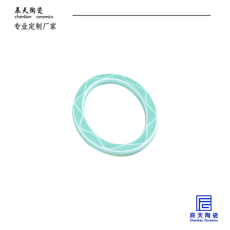 <b>客戶定制 淺藍(lán)格楞紋陶瓷橢圓相框</b>